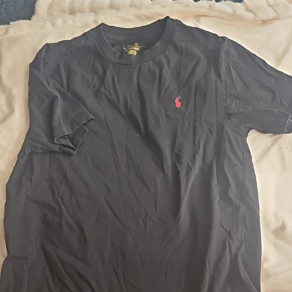 Polo by Ralph Lauren Black and Pink Short Sleeve Tee